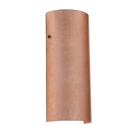 Besa Lighting Torre 14 Wall Sconce, Copper Foil, Bronze Cap Finish, 1x75W Incandescent 8192CF-BR